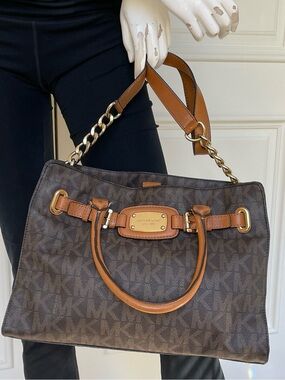 Michael Kors Black and Brown Ladies Bag